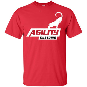 Agility Customs white logo G200B Gildan Youth Ultra Cotton T-Shirt