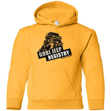 Gobi Jeep Registry Logo G185B Gildan Youth Pullover Hoodie