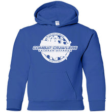 CCVOA white logo G185B Gildan Youth Pullover Hoodie