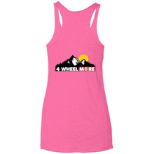 4 Wheel More 2-sided print NL6733 Next Level Ladies' Triblend Racerback Tank