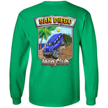 San Diego jeep club 2-sided print 2-sided print G240 Gildan LS Ultra Cotton T-Shirt