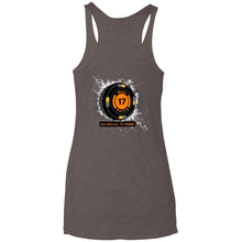 Black 17 2-sided print NL6733 Next Level Ladies' Triblend Racerback Tank