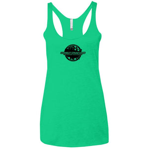 CCVOA black logo NL6733 Next Level Ladies' Triblend Racerback Tank