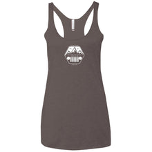ASJC white logo NL6733 Next Level Ladies' Triblend Racerback Tank