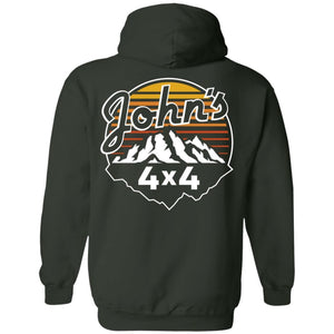John's 4x4 2-sided print G185 Gildan Pullover Hoodie 8 oz.