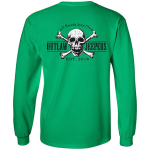 Outlaw Jeepers 2-sided print G240 LS Ultra Cotton T-Shirt