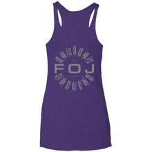 FOJ 2-sided print NL6733 Next Level Ladies' Triblend Racerback Tank