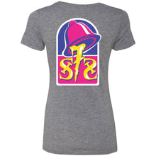 S7S white logo Taco 2-sided print NL6710 Ladies' Triblend T-Shirt