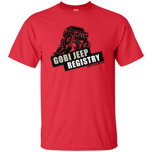Gobi Jeep Registry Logo G200B Gildan Youth Ultra Cotton T-Shirt