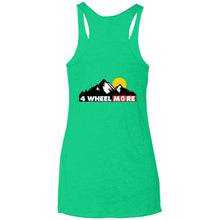 4 Wheel More 2-sided print NL6733 Next Level Ladies' Triblend Racerback Tank