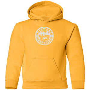 MWJT CH white logo G185B Youth Pullover Hoodie