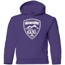 Heights 4x4 crest white logo G185B Gildan Youth Pullover Hoodie
