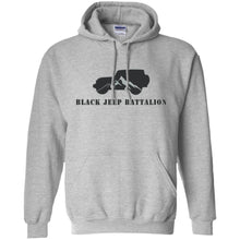 Black Jeep Battalion G185 Gildan Pullover Hoodie 8 oz.