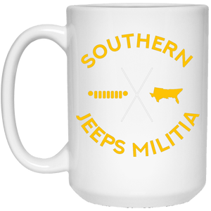 Southern Jeeps Militia 21504 15 oz. White Mug