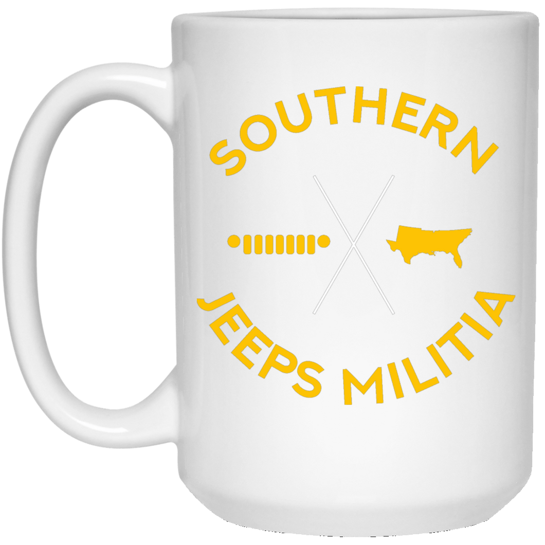 Southern Jeeps Militia 21504 15 oz. White Mug