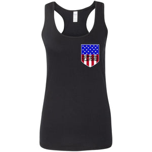 American Off-Road 2-sided print G645RL Ladies' Softstyle Racerback Tank