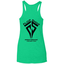 Flop Shop 2-sided print NL6733 Next Level Ladies' Triblend Racerback Tank