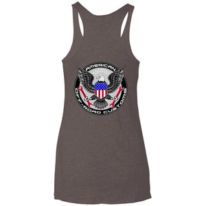 American Off-Road 2-sided print NL6733 Next Level Ladies' Triblend Racerback Tank