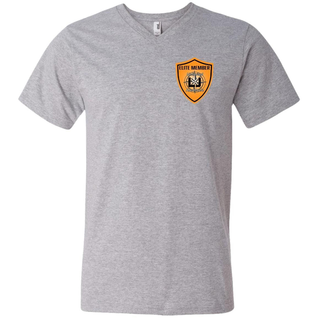 ULJA Elite Member Logo 982 Men's Printed V-Neck T-Shirt