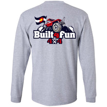 Built4Fun red 2-sided print G240 Gildan LS Ultra Cotton T-Shirt