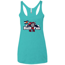 Built4Fun red NL6733 Next Level Ladies' Triblend Racerback Tank