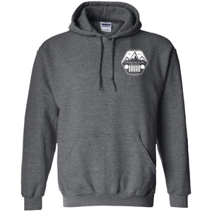 ASJC 2-sided print with Freedom flag on back G185 Gildan Pullover Hoodie 8 oz.