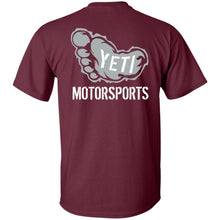 Yeti Motorsports logo 2-sided print G500B Gildan Youth 5.3 oz 100% Cotton T-Shirt