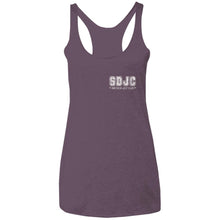 SDJC 2-sided print NL6733 Next Level Ladies' Triblend Racerback Tank