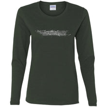 AmericanOffroadCustoms Horizontal white G540L Ladies' Cotton LS T-Shirt
