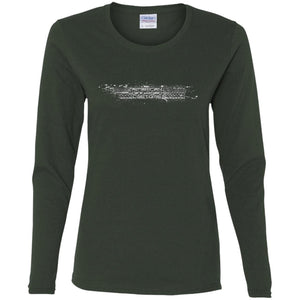 AmericanOffroadCustoms Horizontal white G540L Ladies' Cotton LS T-Shirt