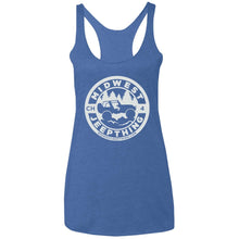 MWJT CH white logo NL6733 Ladies' Triblend Racerback Tank