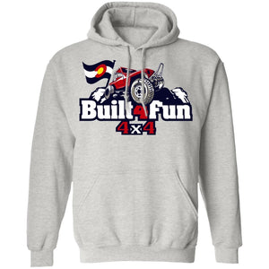 Built4Fun red G185 Gildan Pullover Hoodie 8 oz.