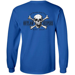 Outlaw Jeepers 2-sided print G240 LS Ultra Cotton T-Shirt