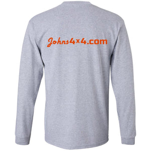 John's 4x4 tread print logo 2-sided print G240 LS Ultra Cotton T-Shirt