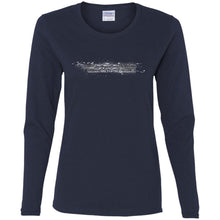 AmericanOffroadCustoms Horizontal white G540L Ladies' Cotton LS T-Shirt