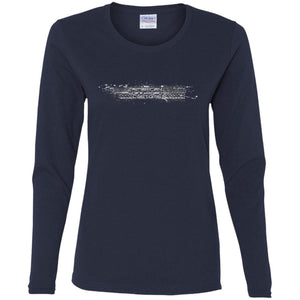 AmericanOffroadCustoms Horizontal white G540L Ladies' Cotton LS T-Shirt