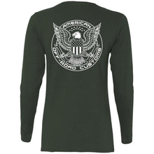 AmericanOffroadCustoms Horizontal white G540L Ladies' Cotton LS T-Shirt
