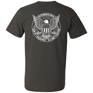 AORC Vertical white 2-sided print 982 Men's Printed V-Neck T-Shirt