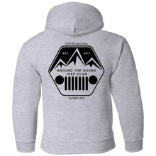 ASJC black logo 2-sided print G185B Gildan Youth Pullover Hoodie
