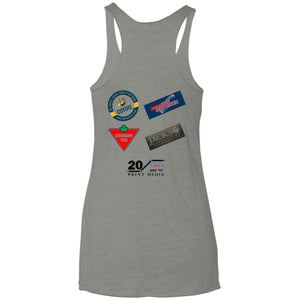 Dale Racing 2-sided print NL6733 Next Level Ladies' Triblend Racerback Tank