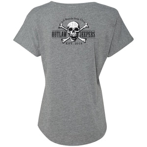 Outlaw Jeepers 2-sided print NL6760 Ladies' Triblend Dolman Sleeve