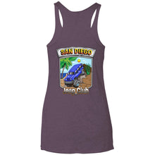 San Diego jeep club 2-sided print L6733 Next Level Ladies' Triblend Racerback Tank