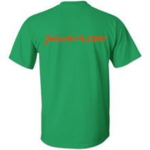 John's 4x4 tread print logo 2-sided print G500 5.3 oz. T-Shirt