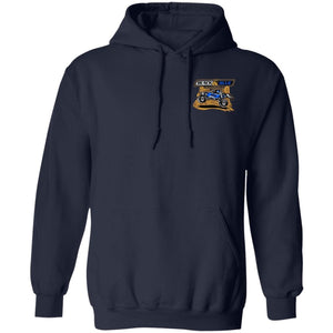 B&B Motorsports 2-sided print (Team Indiana back) G185 Gildan Pullover Hoodie 8 oz.