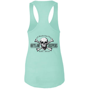 Outlaw Jeepers 2-sided print NL1533 Ladies Ideal Racerback Tank