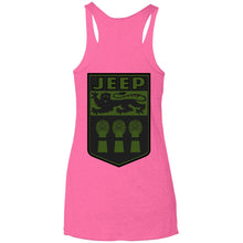 JSK_ Dark Star 2-sided print NL6733 Next Level Ladies' Triblend Racerback Tank