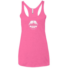 ASJC 2-sided print with Freedom flag on back NL6733 Next Level Ladies' Triblend Racerback Tank