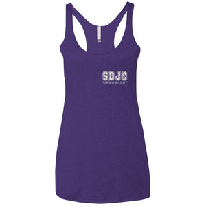 SDJC 2-sided print NL6733 Next Level Ladies' Triblend Racerback Tank