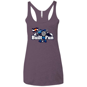 Built4Fun blue NL6733 Next Level Ladies' Triblend Racerback Tank