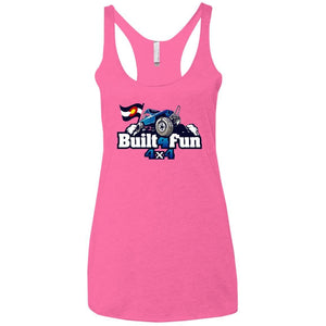 Built4Fun blue NL6733 Next Level Ladies' Triblend Racerback Tank